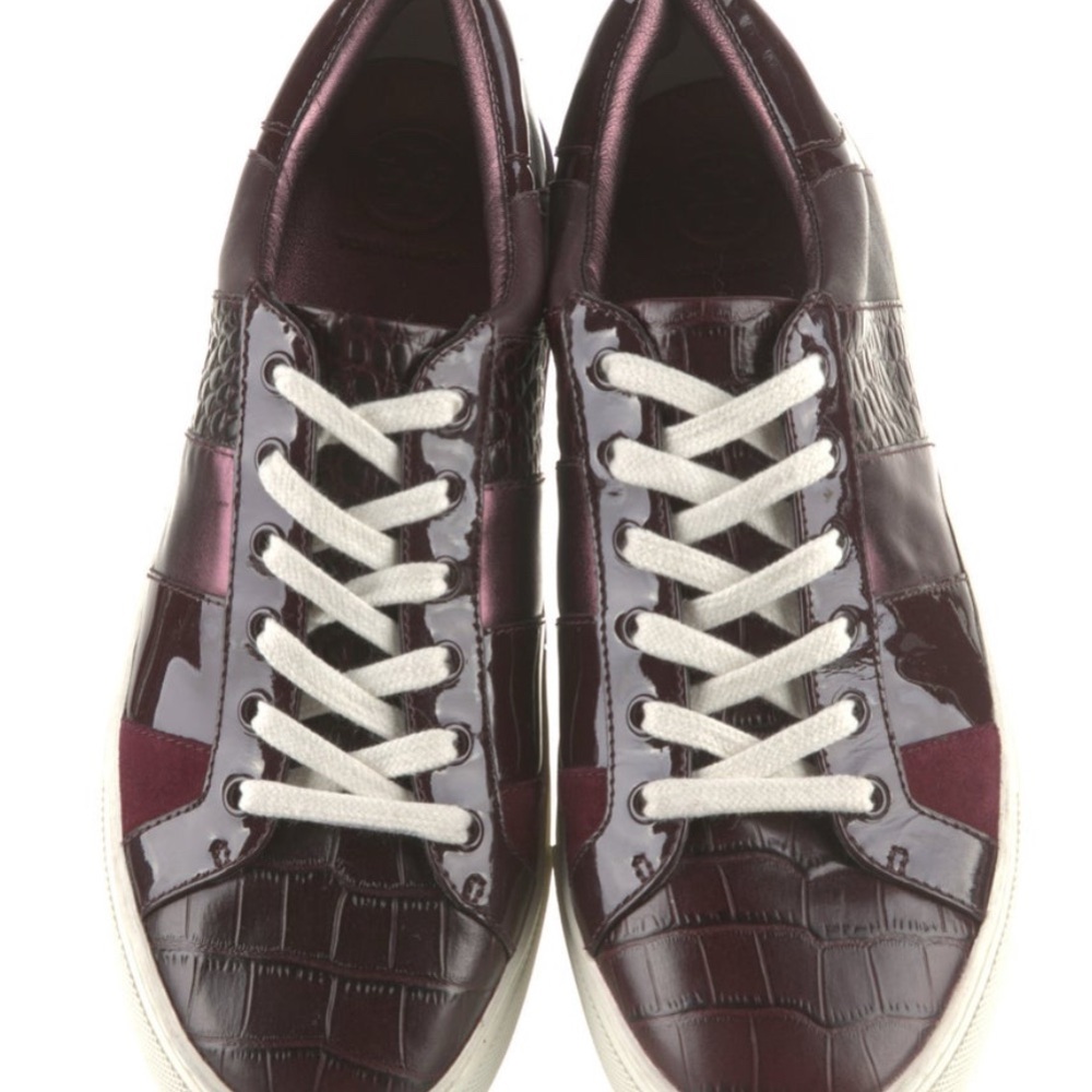 Tory Burch burgundy sneakers